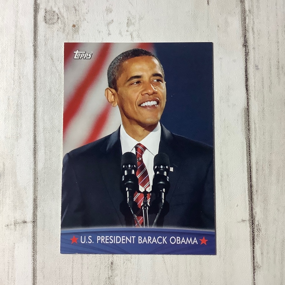 2008 Topps U.S PRESIDENT BARACK OBAMA #1 Inaugural Edition